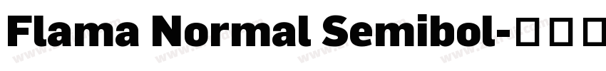 Flama Normal Semibol字体转换
